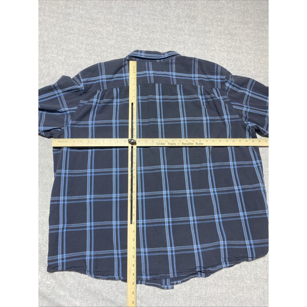 Carhartt Shirt Mens XXXL Blue Loose Plaid Chore Chamois Workwear Construction - Picture 7 of 9